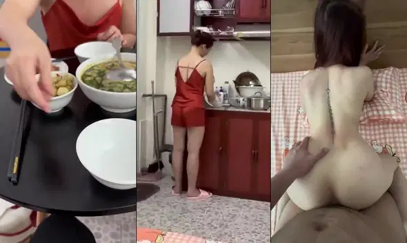 Vlog của anh grab được em gái mời qua ăn trưa rồi ăn luôn em