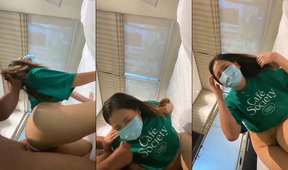 Nghe em rên sướng quá rút ra không kịp anh xuất hết tinh vào tai em